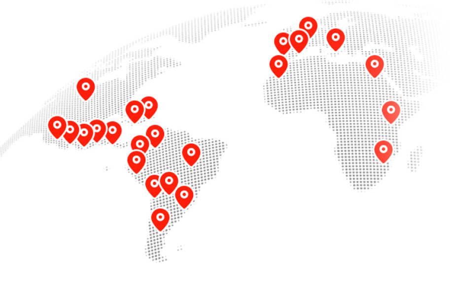 Imagem sobre <span>A Sangati Berga tem</span><br>atuação em diversos países